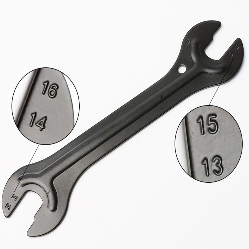 Shallho 2 Pcs Bicycle Hub Cone Wrench Wheel Hub Pedal