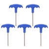 TOP-VIGOR 5Pcs H2.5 T-Handle Hex Key Wrench, 2.5mm S2 Steel