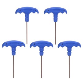 TOP-VIGOR 5Pcs H2.5 T-Handle Hex Key Wrench, 2.5mm S2 Steel T-Key Inner Hexagon Spanner Allen Key Allen Key Repair Tool