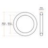 sourcingmap Nitrile Rubber O-Rings 66mm OD 60mm ID 3mm Width,