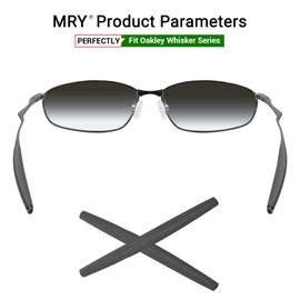 Mryok - Orejeras de repuesto para Oakley Whisker/Square Whisker/Julieta/Wiretap/Big Square Wire/A - Opciones, Gris, Talla unica