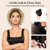 Leeons Afro Kinky Curly Drawstring Ponytail for Black Women, 10