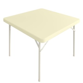 Monibana - Fundas de mesa cuadradas elásticas de elastano para cóctel, cuadradas, elásticas, color beige, 42 x 42 pulgadas