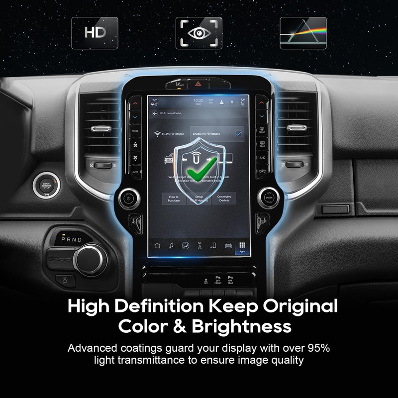 LFOTPP For 2025 Dodge RAM Screen Protector - 2019-2025 RAM