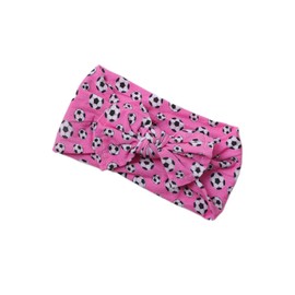 Baby Girls Soccer Headband Turban Infant Football Hairband Bowknot Newborn Soccer Bow Headwarp BTB10 (A3)
