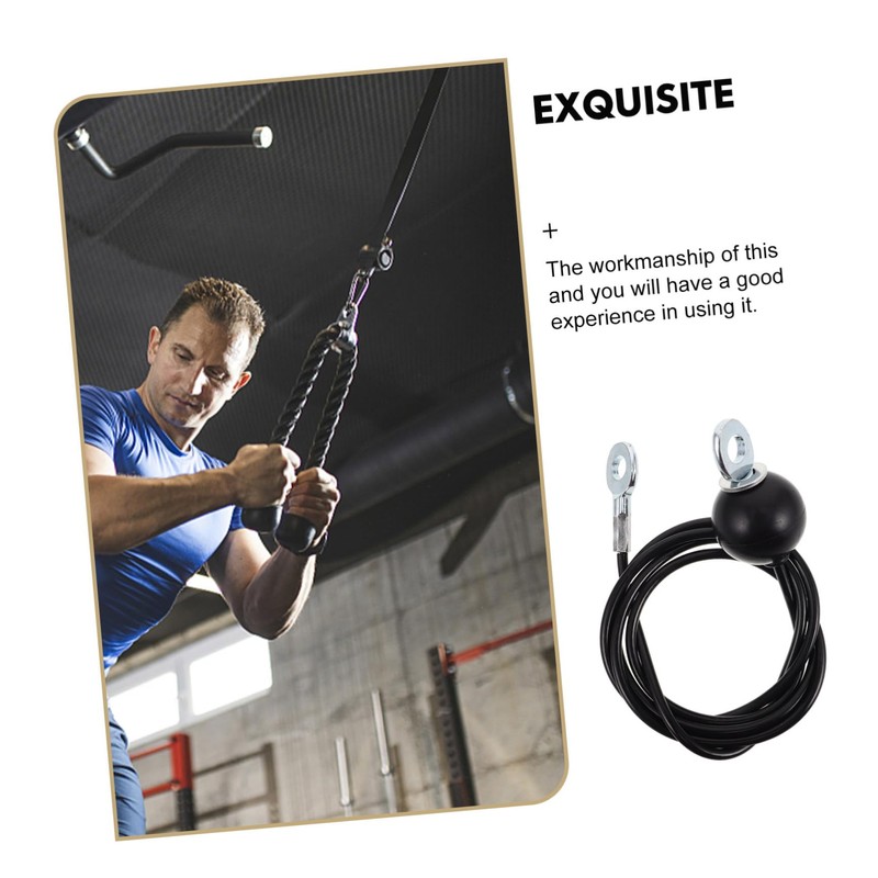 SUPVOX Gym Pulley System Adjustable Multi Function Steel Cable Attachment