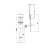 Daelim Bath sink accessories, trap automatic manual pop-up pop-up water