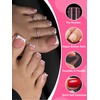 EBANKU 120PCS Polygel Tips Nagelformen, Rosa Wiederverwendbar Dual Tips Nägel