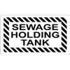 StickerTalk Sewage Holding Tank Vinyl Sticker, 3.5 inches by 2