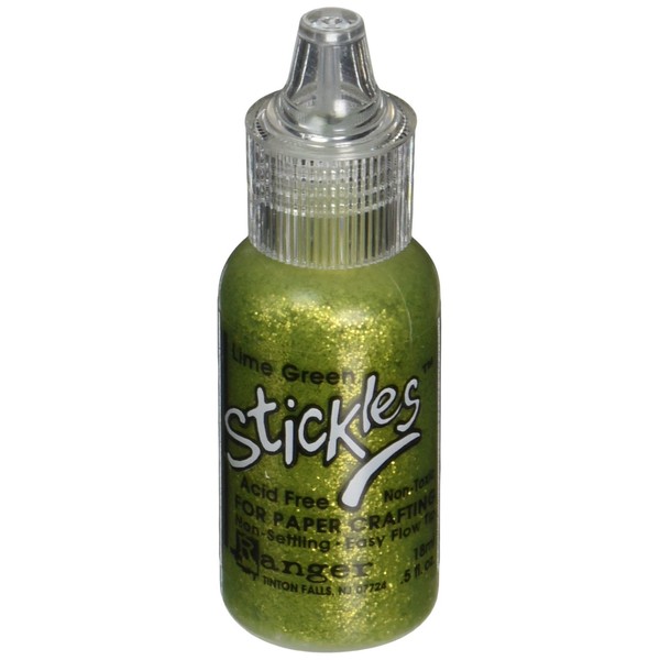 Ranger Stickles Glitter Glue 1/2-Ounce, Lime Green