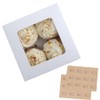 GylSun Pack of 15 Cupcake Muffin Boxes with Large Viewing