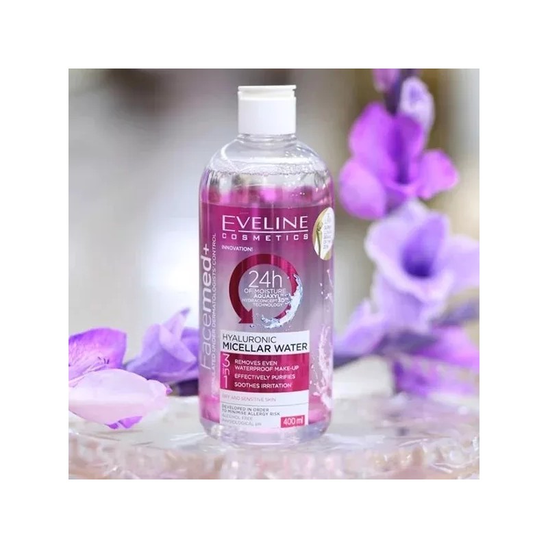 Eveline Cosmetics Facemed Agua Micelar Eveline Cosmetics 400ml Seca Y