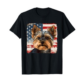 Yorkshire Terrier Patriotic July 4th Lovers T-Shirt