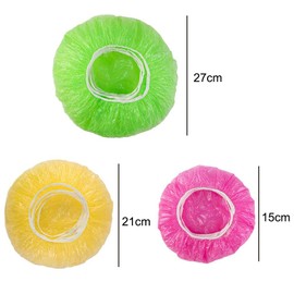 60 Pcs Elastic Colorful Bowl Covers Reusable Elastic Food Bowl Storage Covers Elastic Food Storage Covers of Containers Dishes Bowls