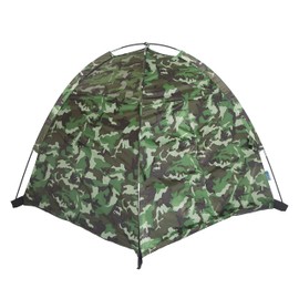 Pacific Play Tents 23335 Kids Green Camo Dome Tent Set with Sleeping Bag and Chair
