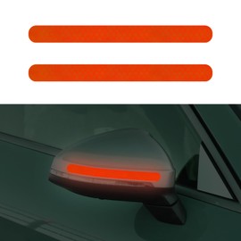 RUIANTE 2Pc Rearview Mirror Reflectives Stickers for Car Trunk SUV Red