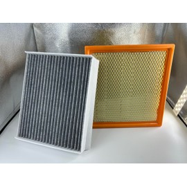 FA-1883 Engine Cabin Air Filters Compatible with 15-24 Ford F150 16-22 Lobo 18-24 Expedition Lincoln Navigator FA1883 FL3Z-19N619-A FL3Z19N619A FP79 7C3Z-9601-A 7C3Z9601A CA10262 Air Filters Kit