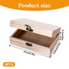 8 Pcs Unfinished Wooden Boxes, 6 x 4 x 2
