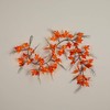 Nearly Natural 6ft Pre-Lit Autumn Maple Artificial Fall Garland with