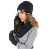 Funky Junque Beanie, Glove, & Scarf Bundle: Navy