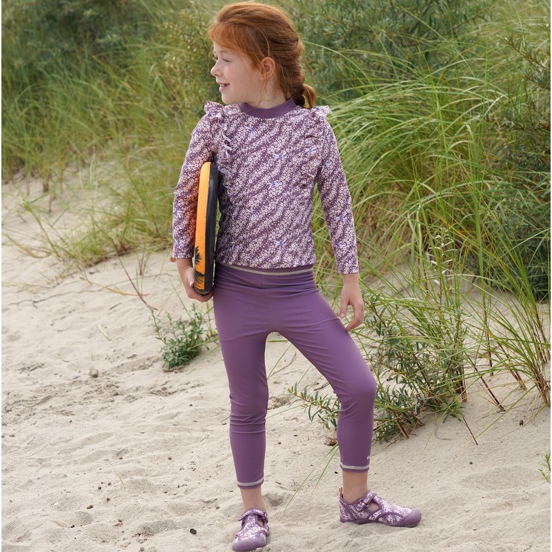 Playshoes Mädchen Zweiteiler Lang Schwimmshirt, Set Langarm Blümchen, 62-68