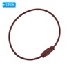 [PATIKIL] 6PCS 150mm Length Wire Keychain Cable Stainless Steel 1.5mm