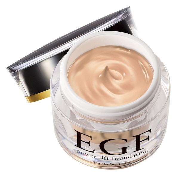 EGF Powerlift Foundation [SPF50+ PA++++ / 25g / Approx. 3 Months Worth] Cream Foundation (Pure Natural) Aging Care Foundation