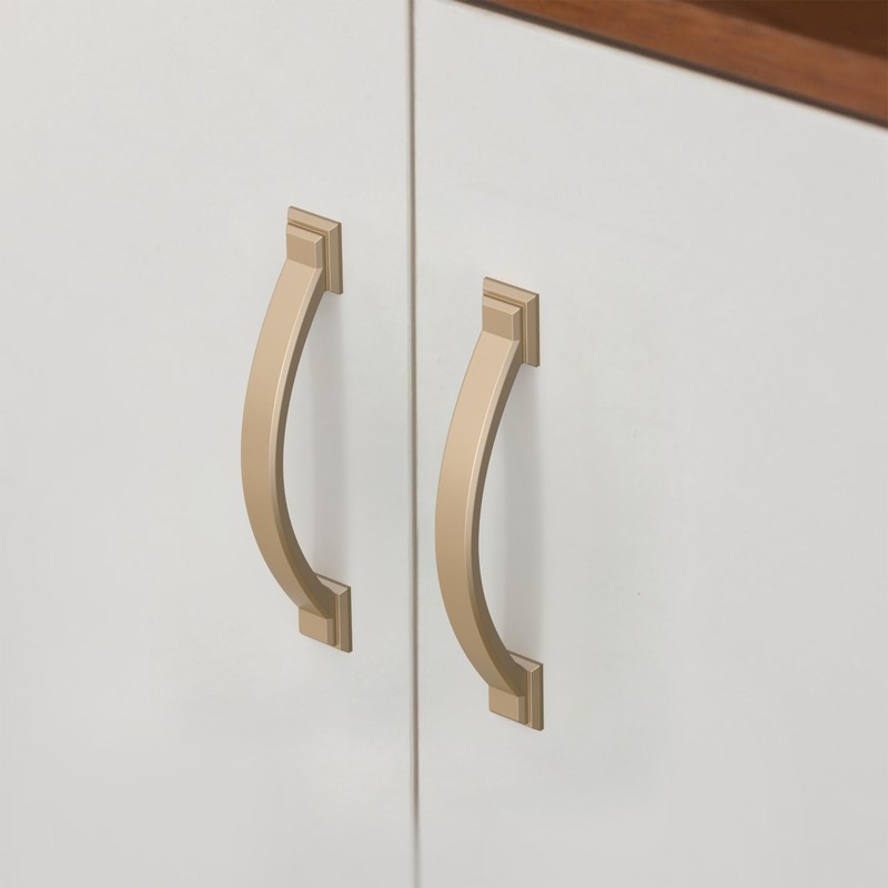 AOOTOCH 10 Pack Champagne Bronze Cabinet Pulls 4 Inch Cabinet