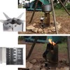 Outdoor Collapsible Wood Burning Stove Detachable Portable Stainless Steel Rocket