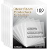 Does Not Apply 100 Pack Sheet Protectors 8.5x11 Inch Reinforced