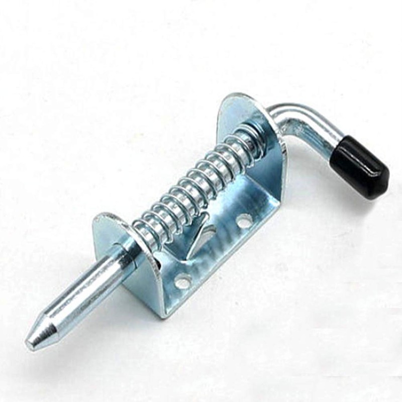 KAIISSA Spring Latch Door Bolt Bolt Galvanised Steel with Suspension