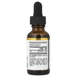 California Gold Nutrition, Folic Acid, Alcohol-Free, 30ml (1 fl oz) / California Gold Nutrition (캘리포니아골드뉴트리션), 폴린산, 알코올 무함유, 30ml(1fl oz)