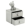 Tooth Box Metal Cute BearShape Storage Case with 2 Drawers