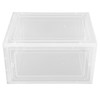 Shoe Storage Box Clear Acrylic with Magnet Front Door Stackable