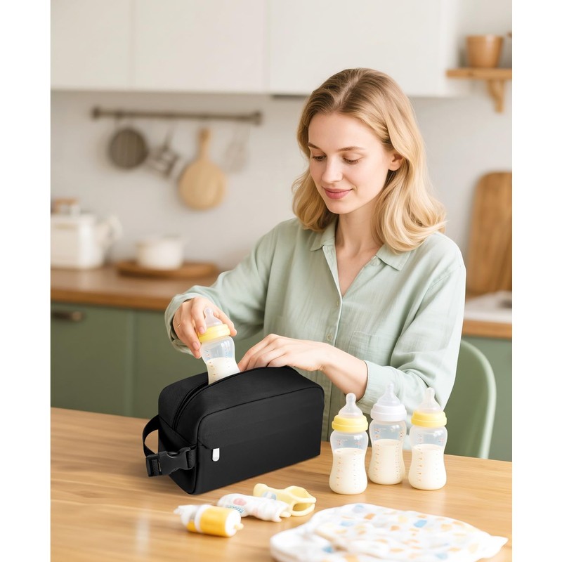 Neverwhy Small Insulated Snack Bag Lunch Box,Collapsible Reusable Small Lunch