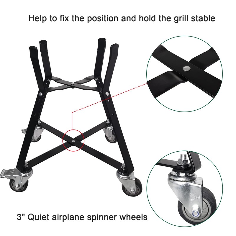 Quantfire MinMax Big Green Egg Nest, Grill Stand for Big