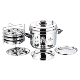 Vinod Idli Dhokla Cookers - Premium Stainless Steel (Multi Cooker, 3 Tier)