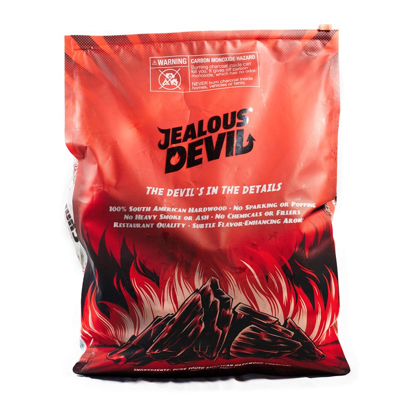 Jealous Devil All Natural Hardwood Lump Charcoal (1-10lbs Bag)