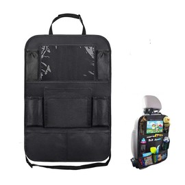 Tsukitoy Seat Back Pocket, Car Backseat Storage Pocket, Universal, Car Storage Kick Guard, Large Capacity Storage Bag, Organization, Car Storage Bag, Protective Sheet, Luggage Holder, Easy