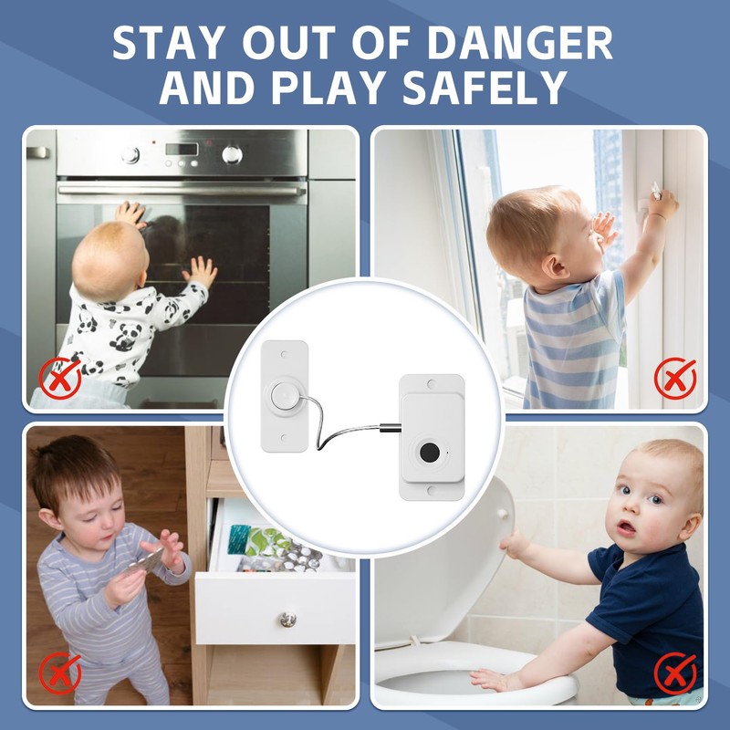 Fridge Lock with Fingerprint, Cabinet Lock, Baby, Child Lock, No