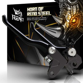 RENO Pivot Clutch Brake Levers Dirt Bike Adjustable Handle Compatible with YZ80 2001-2014 / YZ85 2001-2014 / RM85 2005-2021 / RM125 2004-2008 / RM250 2004-2008 Black