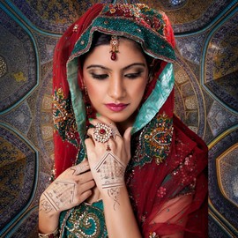 XMASIR 12 Temporary Tattoos Women Girls Fake Tattoo Ephemeral Mandala Flowers Tattoo Automatic Insert India Hair Colouring Wedding Master Art (Blanc Brun)