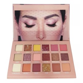 Axiu Paleta De Sombras Nude New 18 Tonos 2 Piezas