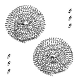 2m Jewelry Making Chain Beads 3.0 mm for Jewelry Making Bag Ornament Chain Pet Tag Ceiling Fan Pull Chain Home Decoration