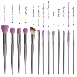 13-teiliges Make-up-Pinsel-Set, Foundation-Puder, Concealer, Lidschatten, Rouge, Highlighter, Augenbrauenpinsel, Make-up-Pinsel-Set, Reise-Make-up-Pinsel mit Stofftasche für Anfänger und