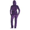 LeeHanTon Womens Jogging Suits Warm Up Velour Outfit Sets Zipper