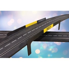 MX69.com Carrera Ramp Bridge Crossing Track for 1/24 & 1/32 Slot Car Track