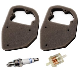 LIZAPUS 2PCS Air Filter Element Compatible with Yamaha Yamaha TTR90 E TTR90 E Spark Plug Tune Up Kit 5HN-14451-00-00