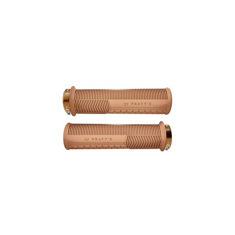 Peaty's Monarch Grips - Gum/Mushroom/Thick - Trail Comfort, Durable, Ergonomic