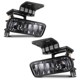 Nixon Offroad Fog Lights for Chevy Silverado 1999-2002/Suburban 2000-2006/Tahoe 2000-2006 (Not Fit for Z71) Waterproof Fog Lamp Assembly Replacement, Driver and Passenger Side, Smoke Lens